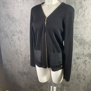 Calvin Klein Gold Zip Sweater